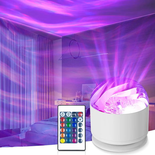 rotating RGB USB Lamp Remote Projector Ambient Light